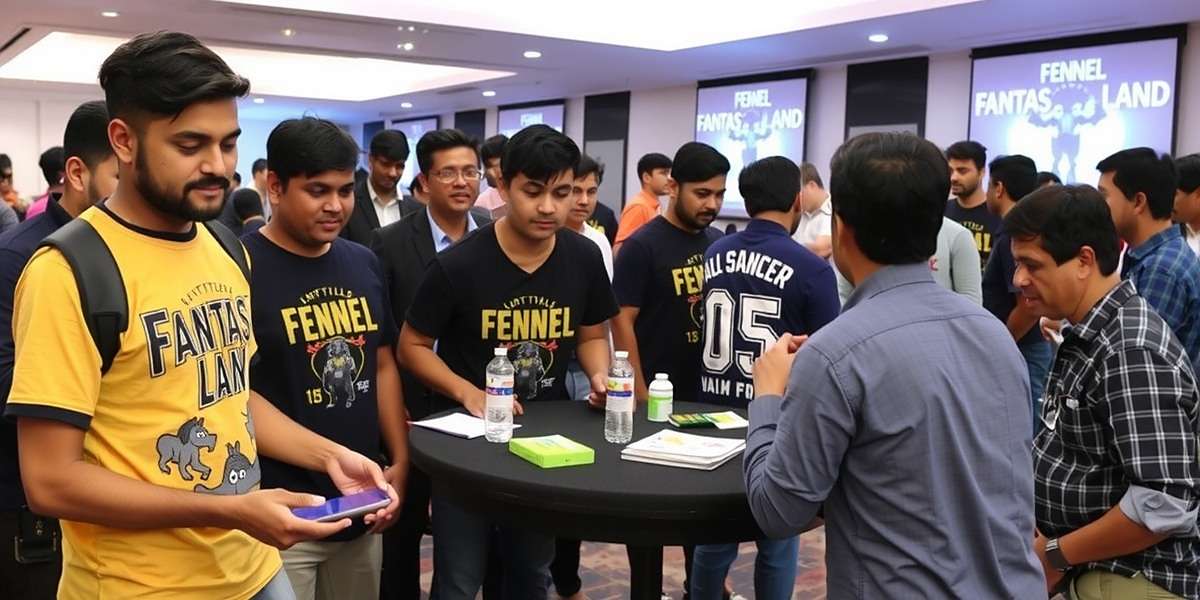 Fennel Fantasy Land - Player Meetup Fennel Fantasy Land player community event in Mumbai with fans wearing game merchandise and playing together