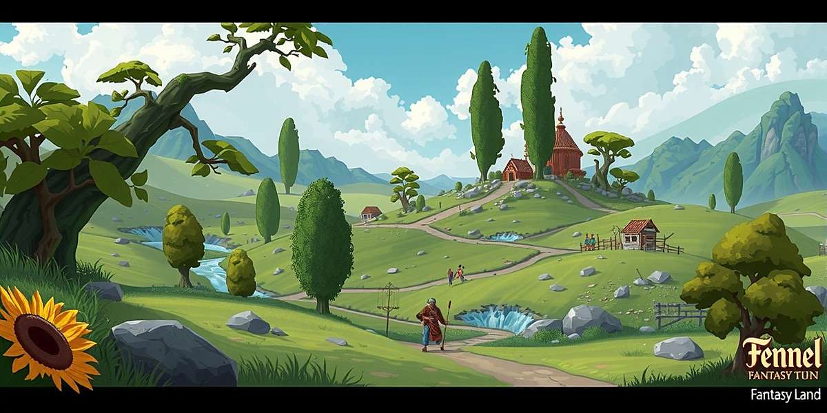 Fennel Fantasy Land - Upcoming Northeast Region Concept art for upcoming Fennel Fantasy Land update showing Northeast Indian landscapes and characters